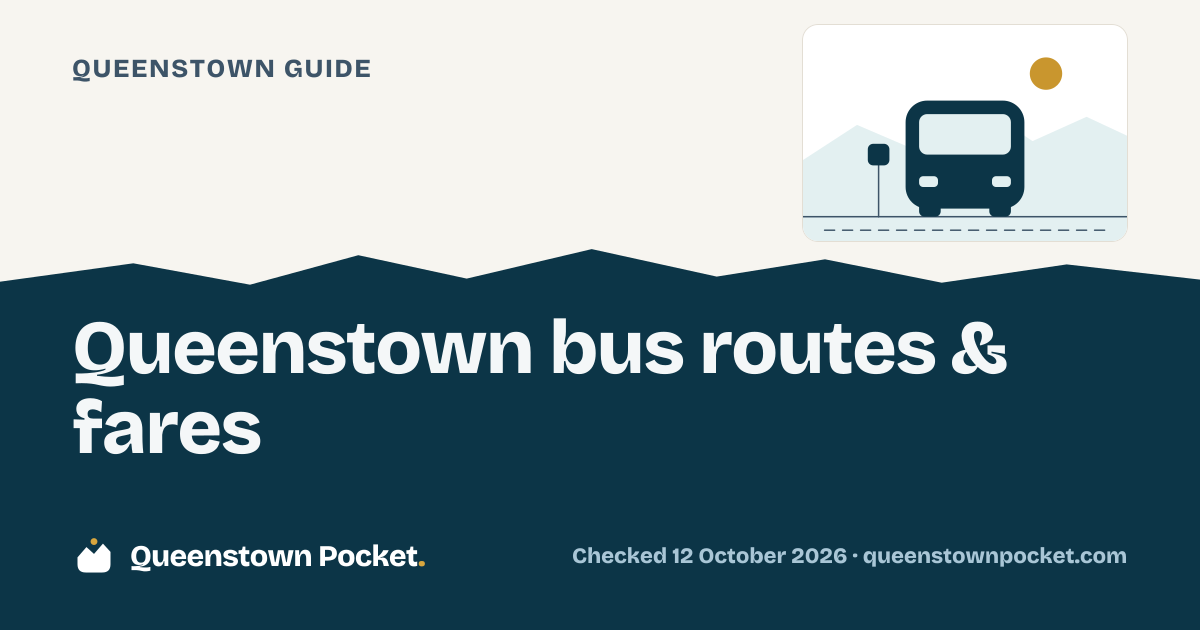 Queenstown Bus Fares 2026: $2.50 with a Bee Card, $4 Cash